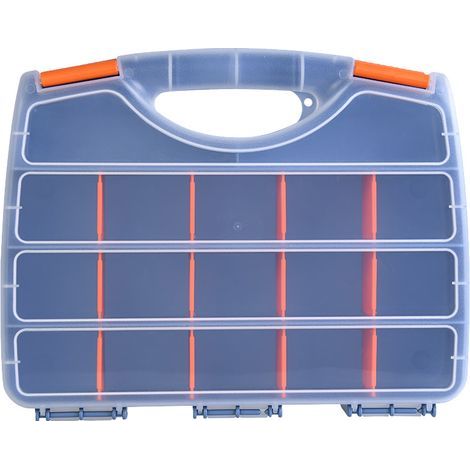Ineasicer Boîte de Rangement Vis Portative, Double Side Petite Mallette de Rangement à Couvercle Plastique Casier Rangement Vis Outils avec Compartiments, Organisation Maintenir les Vis de Rangement (1/5)