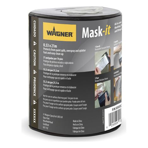 Wagner - Ruban de masquage murs et plafonds 0,55m x 21 m - Mask it