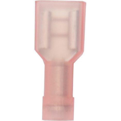 Cosses plates femelles rouges 2.8 x 0.5 - Boite de 100