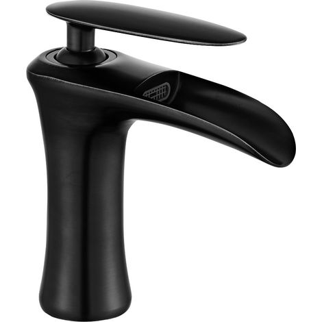 Mexen Lyra Waschbeckenarmatur, schwarz - 745300-70 (1/2)