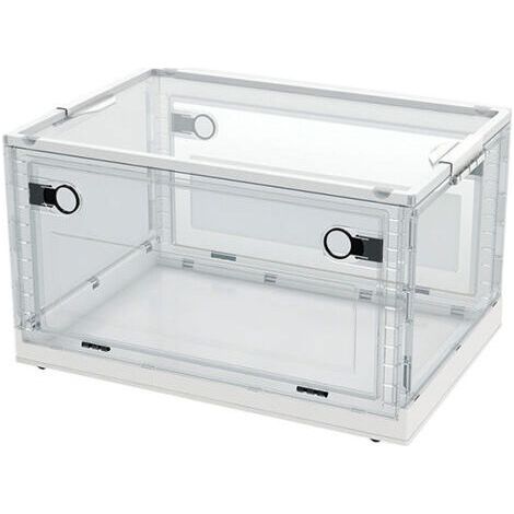 Faltbare Aufbewahrungsboxen mit Deckel, 40 Liter – Große Kunststoffboxen – Für Zuhause/Schlafzimmer/Küche/Büro/Reisen