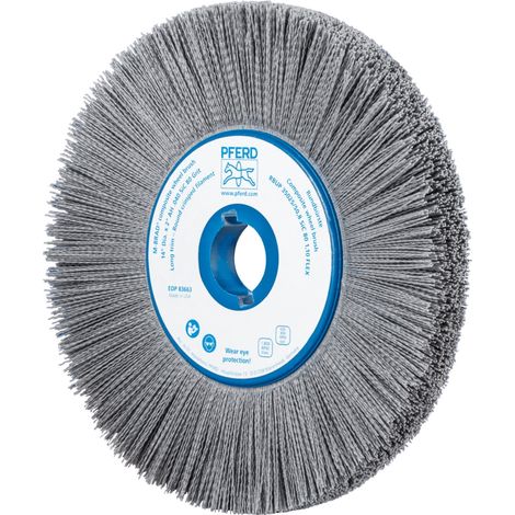 PFERD TOOLS COMPOSITE FLEX Rundbürste RBUP Ø 350x25x50,8 mm Bohrung SiC-Filament-Ø 1,10mm Korn 80 stationär