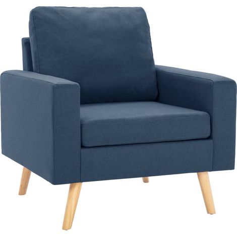 Poltrona Blu in Tessuto vidaXL (1/5)