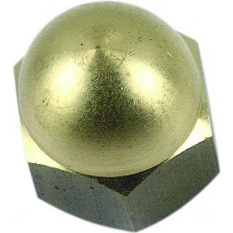 Écrou borgne DIN 1587 Laiton - 6 mm- Vendu par 200 (1/2)