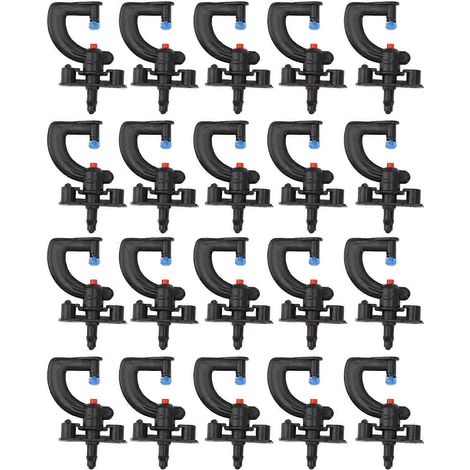 Lot de 20 buses de pulvérisation de type G pour l'humidification et le refroidissement professionnels en extérieur (jardin, ferme, etc.). (1/5)