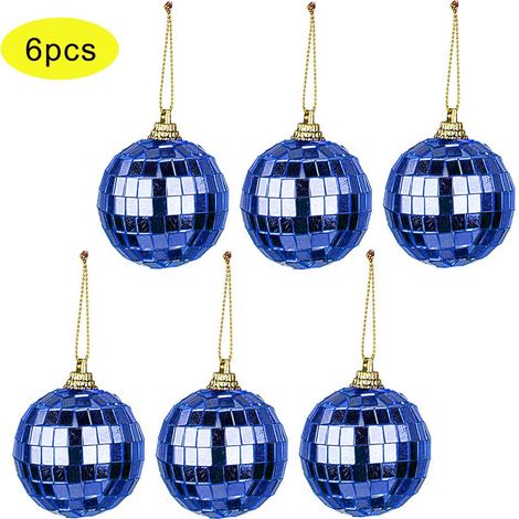 Lot de 24 boules de Noël rouges de 5 cm, idéales pour décorer un sapin de fête. (1/5)
