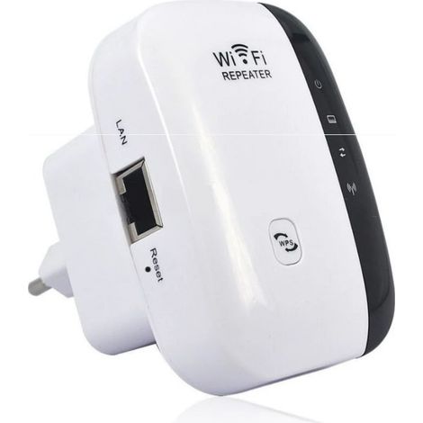 Potente ripetitore WiFi 300Mbps Potente amplificatore WiFi 2.4GHz Ripetitore WiFi Extender wireless con porta Ethernet, ripetitore WiFi Booster WiFi (1/4)