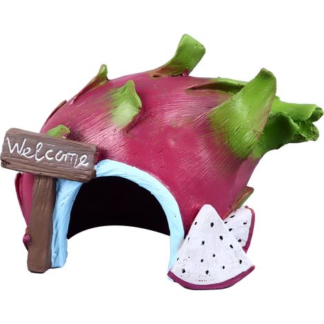 Décoration d'aquarium en résine, Simulation amusante, aménagement paysager innovant, maison cachée pour Aquarium, Fruit du Dragon (1/5)