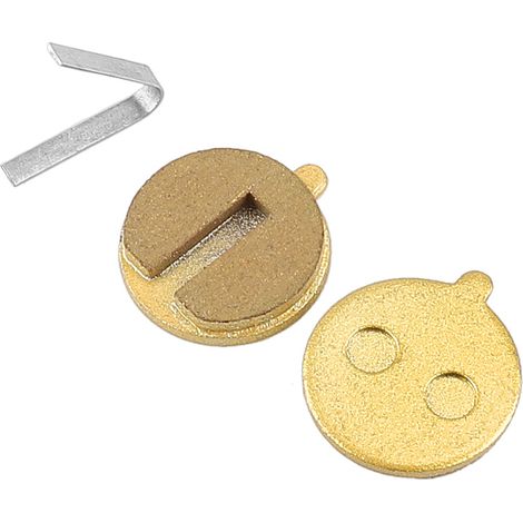 Plaquettes de frein à disque J1 rondes à tige courte entièrement métalliques, fabriquées en métal à base de cuivre, avec des dimensions de plaquettes de frein correspondantes.