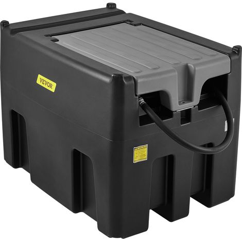 Réservoir Diesel Portable 439 L Cuve de Ravitaillement Polyéthylène avec Pompe de Transfert 12 V Jauge de Carburant Tuyau 4 m Buse Ravitaillement pour Véhicules Appareils Agriculture Industrie (1/5)