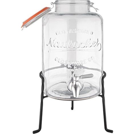 Distributeur d'Eau Rétro en Verre avec Socle 8,5 L - Olympia (1/5)