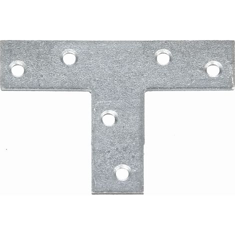 Platine d’assemblage en T – 70 x 50 mm – Acier galvanisé Sendzimir pour connexions fiables – Marque Alberts (1/2)