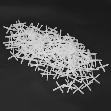 2500 cales d'espacement en plastique pour carreleurs, plombiers, système de nivellement réutilisable 1 mm/1,5 mm (1/5)