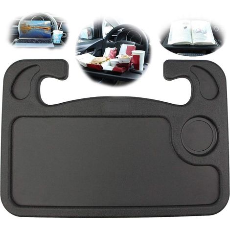 Table de conduite de voiture, crochet de plateau de nourriture de table de volant, gadgets essentiels de voyage en voiture plateau de nourriture de voiture ordinateur portable et accessoires de voitur (1/5)