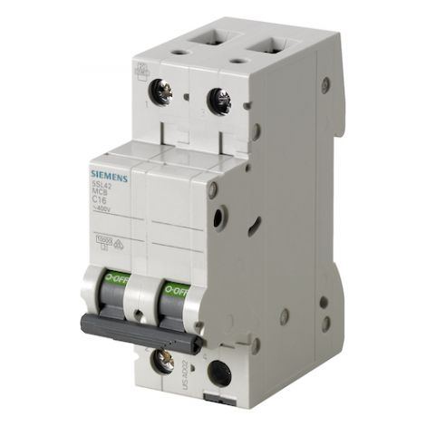 Disjoncteur Magnétothermique Automatique 2 Pôles 16A 6KA Siemens 5SL62167