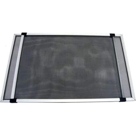 ZANZARIERA IN FIBRA CON TELAIO COMPONIBILE IN ALLUMINIO colore alluminio cm 100 x50h.