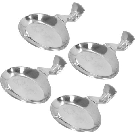 Repose-baguettes et cuillères antidérapant en acier inoxydable, porte-fourchettes et couteaux pour la maison, les fêtes et les restaurants (lot de 4). (1/5)