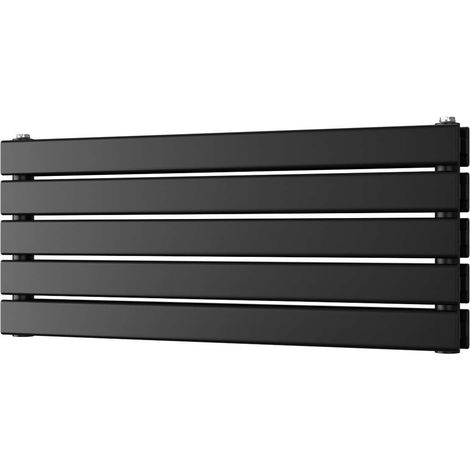 Typhoon Axis - Black Horizontal Radiator H340mm x W800mm Double Panel