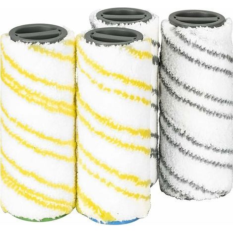 Rouleaux de remplacement, rouleaux de remplacement Karcher FC7 FC5 FC3D FC3 (2pièces gris+2pièces jaunes) (1/5)