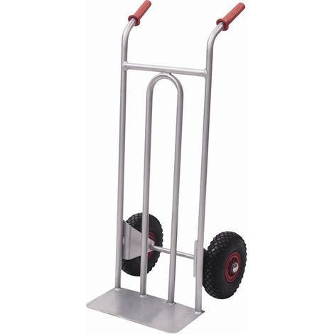 Carrello &quotFM&quot portacasse in acciaio inox AISI 304, ruote pneumatiche