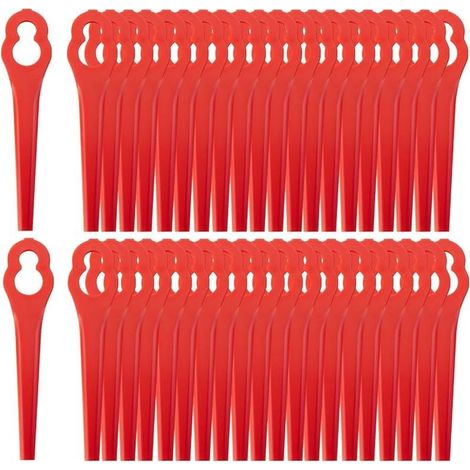 Packung mit 100 Ersatzklingen, kompatibel mit den Akku-Rasentrimmern GE-CT 18 Li, GC-CT 18/24 Li, GC-CT 18/24 Li P, BG-CT 18 Li und RG-CT 18/1 Li – Kunststoffklinge für Freischneider (1/5)