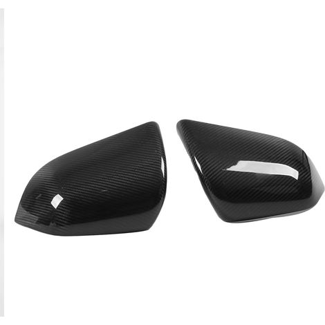 2 coques de rétroviseurs latéraux en fibre de carbone sèche de remplacement pour Tesla Model 3 2021+ (couleur claire) (1/5)
