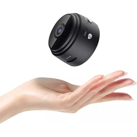 Mini caméra de sécurité sans fil HD 1080p pour intérieur et extérieur avec WiFi,noir (1/5)