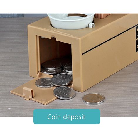 Coffret Tirelire Chien Chat Mignon Animaux Intelligents Épargne