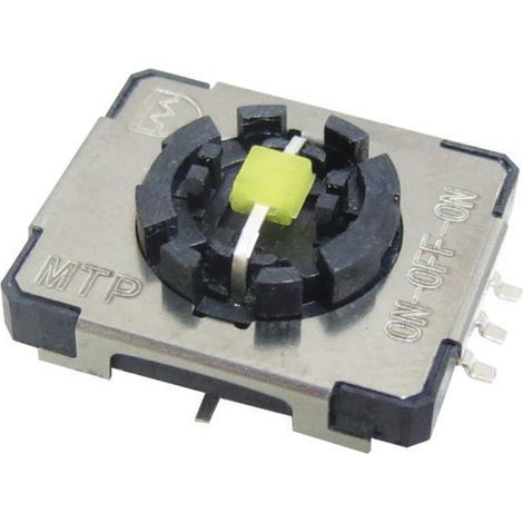 Bouton-poussoir, 50 mA, 3 positions, 1 contact