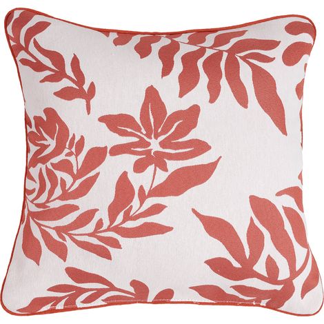 Coussin Feuillage Style Henri Matisse Orange 45x45 cm (1/2)