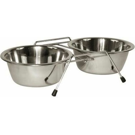 KERBL Support double ecuelles 2x900ml - Pour chien