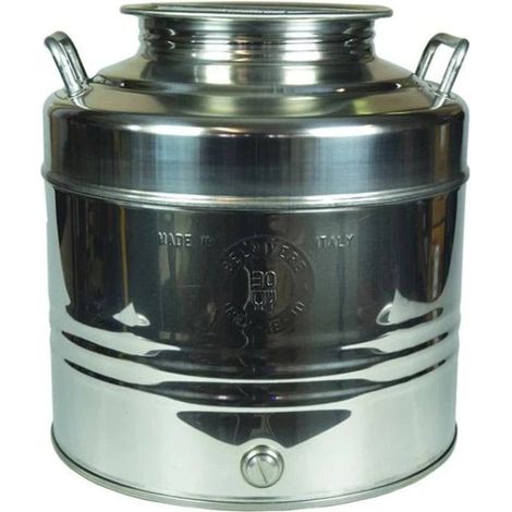 Fusto Inox Per Olio Graffato Lt.30 (1/2)
