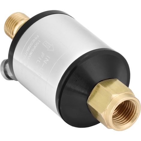 Neuer Öl-Wasser-Abscheider-Druckluftfilter für Spritzpistolen-Druckluftwerkzeuge mit 1/4"-NPT-Ein- und -Ausgang (1/5)