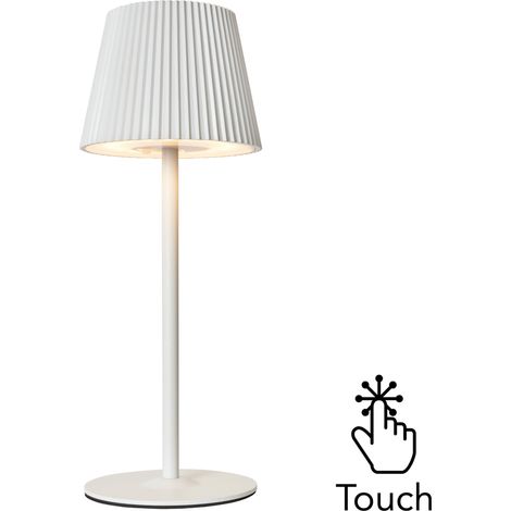 Litecraft Elowen Table Lamp Rechargeable Touch Sensitive Integrated LED - White (1/5)
