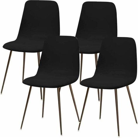 BelleRise - Housse de Chaise Scandinave Extensible Lot de 4 Moderne Housse de Chaise de Salle à Manger Lavable Universel Cuisine Maison (1/5)