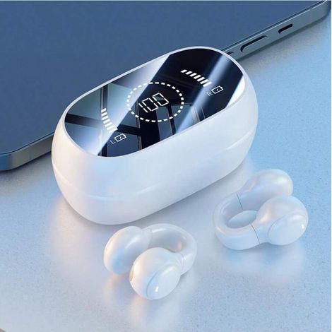 Casque Bluetooth M47, écouteurs sans fil à prises d'oreilles mini réduction du bruit, longue durée de vie de la batterie, cadeau