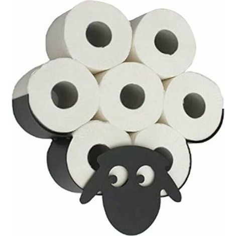 Werbe-Toilettenpapierhalter mit Tiermotiv, niedlicher Toilettenpapierhalter mit Tiermotiv, Wandmontage, Toilettenpapierhalter für Schlafzimmer, Küchen- und Badezimmeraccessoires, Schaf (1/5)