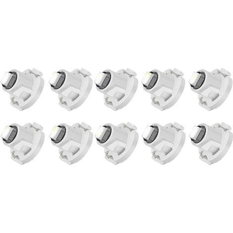 10 ampoules LED blanches T4 T4.2 Neo Wedge 1-SMD pour tableau de bord. tableau de bord et climatisation (1/5)