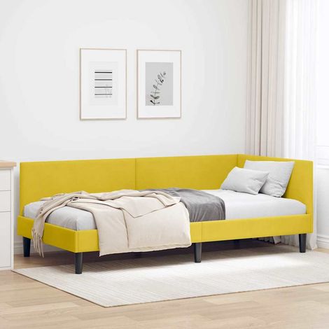 Estructura de cama en esquina Otro Manual Amarillo 90 x 190 cm