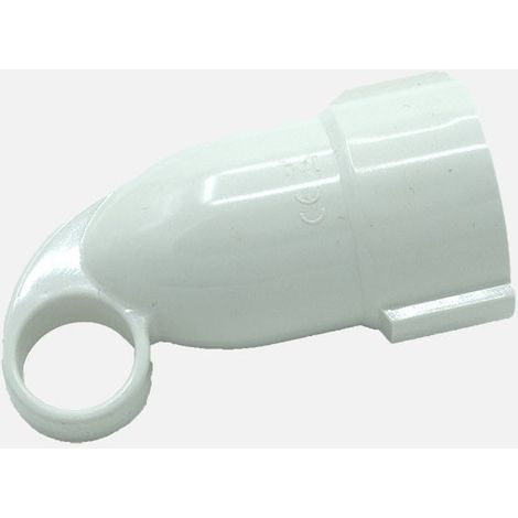 Eco Base aérea retráctil Mod4 2P+T 16a 230v Blanca 5x4x10cm con anilla Tirador (1/4)