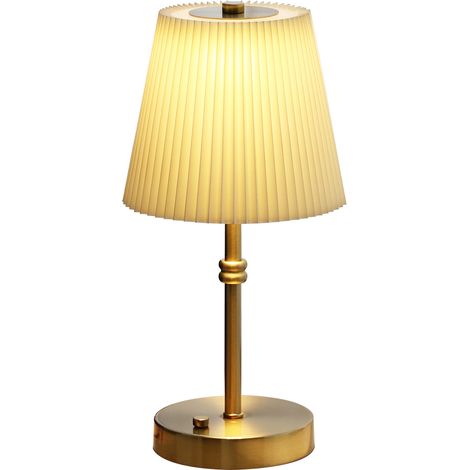 Lampe de chevet tactile, 30 cm. Lampe de table tactile à intensité variable. Lampe de table LED de style rétro-moderne, idéale pour la lecture, le salon ou la chambre d'enfant. (1/5)