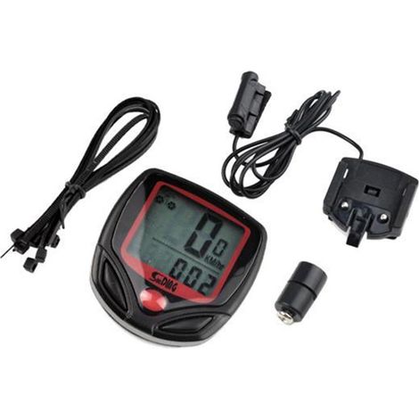 Computer per Bicicletta contachilometri ciclocomputer con velocimetro tachimetro cronometro per Bici odometro (1/4)