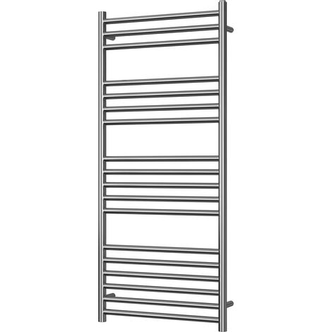 Aston - Stainless Steel Heated Towel Rail - H1200mm x W500mm - Straight (1/3)