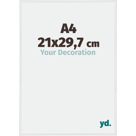 yd. - Cadre photo A4 21x29.7 - Blanc Brillant - Plastique - Annecy
