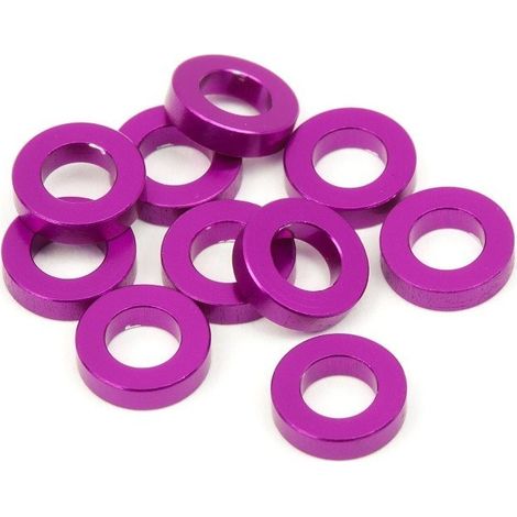 ALUMINIUM WASHER 3 X 6 X 1.5 MM (PURPLE/10 PCS)