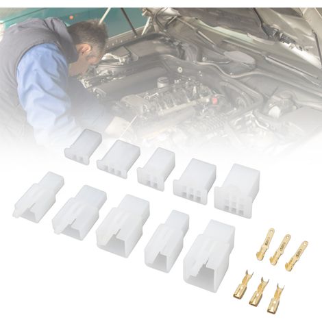 Lot de 580 connecteurs de câbles automobiles de 2,8 mm pour voitures, motos et véhicules électriques - Bornier (1/5)