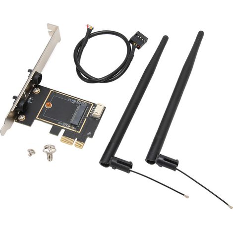 Adattatore di rete WiFi 6E AX210, Bluetooth 5.3 tri-band, crittografia di sicurezza WPA3, velocità wireless gigabit, tecnologia OFDMA, latenza ultra-bassa, adatto per computer desktop e portatili.
