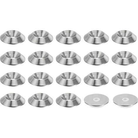 M4 Finition Fraisée Rondelle, 20pcs 16mm Dia. 3,2mm 304 Inox Acier Finition Tasse Rondelle Vis Boulon Tête Joint pour Industriel Construction (1/5)