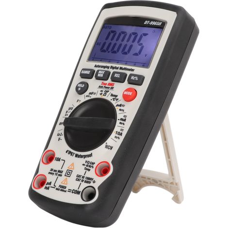 Multimètre numérique DT-9965H avec écran LCD : testeur de courant et de tension avec détection NCV et protection contre les surcharges, dédié aux tests de puissance électrique. (1/5)