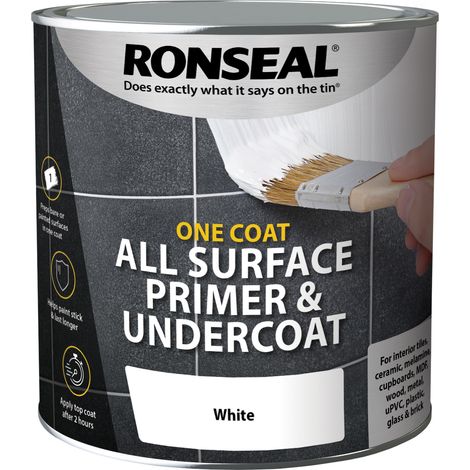Ronseal One Coat All Surface Primer and Undercoat - White - 2.5 Litre